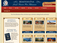 Tablet Screenshot of hometownpass.com